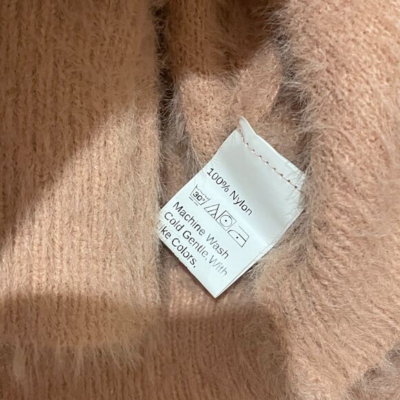 MOD Pink Fuzzy Button Front Knit Cardigan and Cami Set - Picture 10 of 15